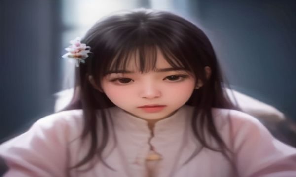 东方水墨意境人体摄影作品，白色薄纱若隐若现中的东方美女，大面积留白营造出诗意氛围，构图灵感来自宋代绘画