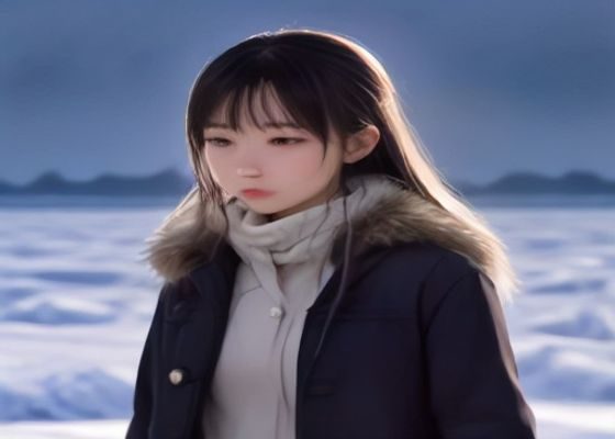 自然光线下户外写真场景，东方美女人体摄影作品，绿意背景与自然光营造清新生命力氛围，构图讲究留白美感